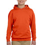 Jerzees Youth NuBlend Pill Resistant Fleece Hooded Sweatshirt Hoodie w/ Pouch Pocket - Burnt Orange