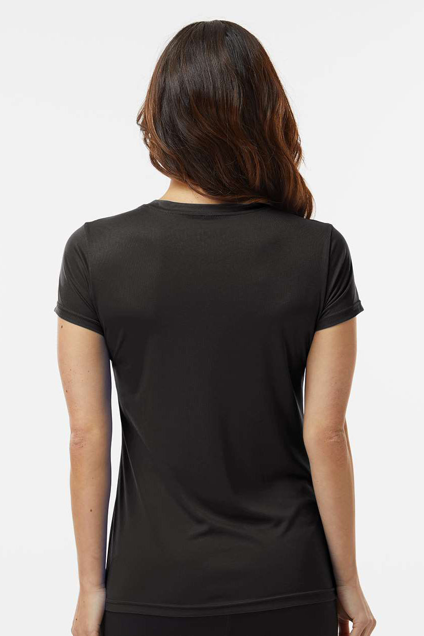 Paragon 203 Womens Vera Moisture Wicking Short Sleeve V-Neck T-Shirt Black Model Back