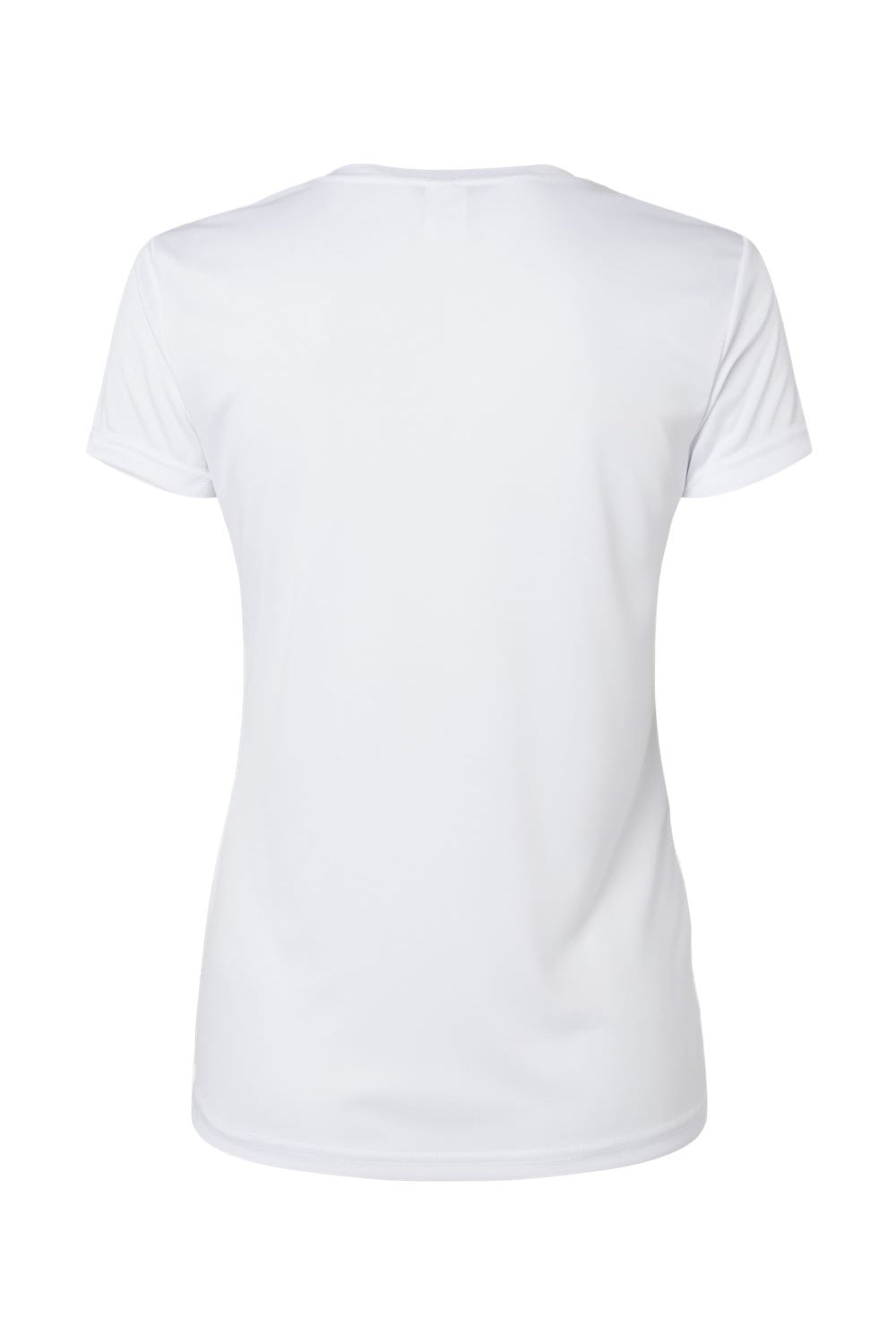 Paragon 203 Womens Vera Moisture Wicking Short Sleeve V-Neck T-Shirt White Flat Back