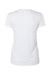 Paragon 203 Womens Vera Moisture Wicking Short Sleeve V-Neck T-Shirt White Flat Back