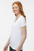 Paragon 203 Womens Vera Moisture Wicking Short Sleeve V-Neck T-Shirt White Model Side