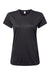 Paragon 204 Womens Islander Performance Moisture Wicking Short Sleeve Crewneck T-Shirt Black Flat Front