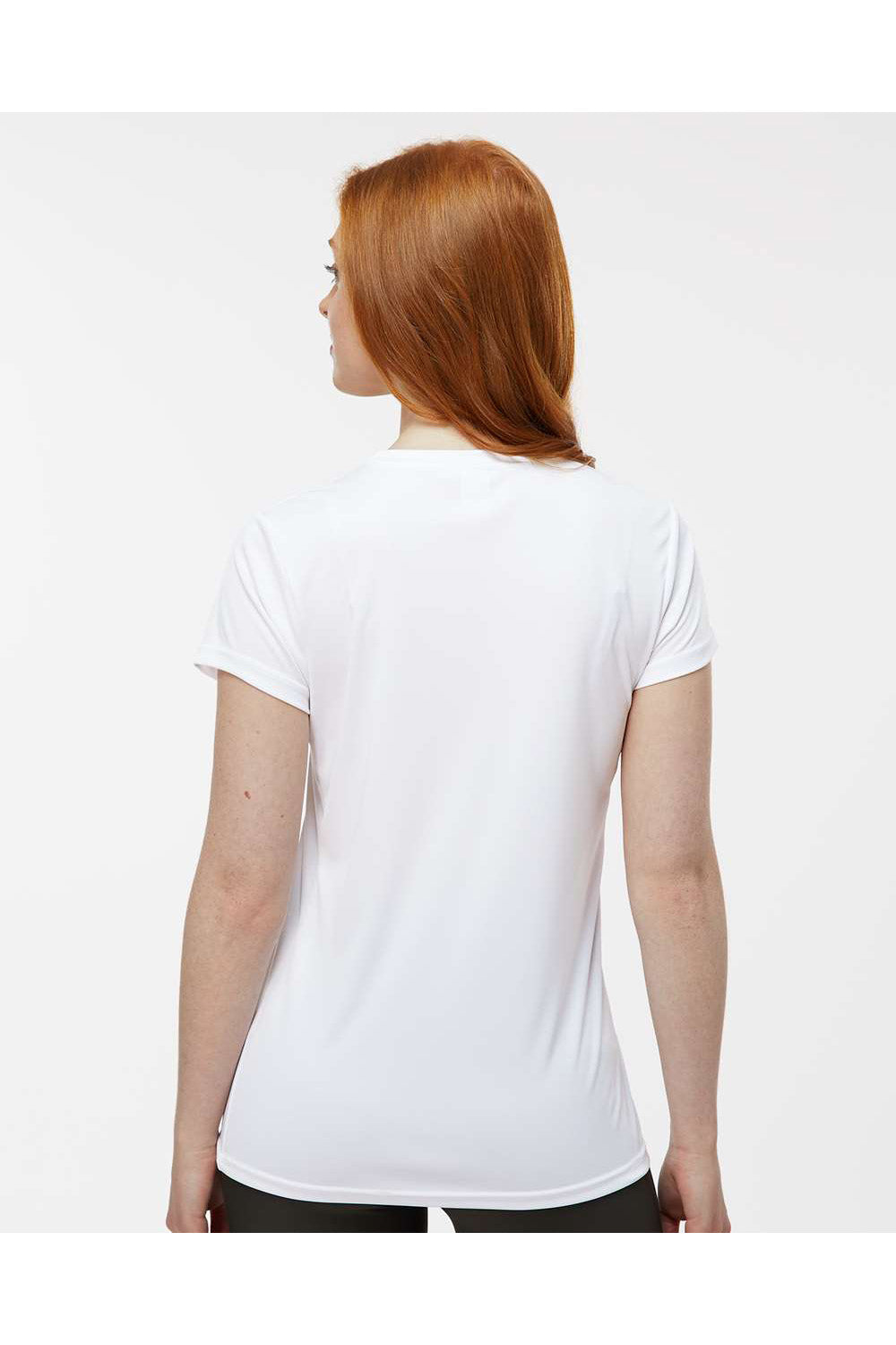 Paragon 204 Womens Islander Performance Short Sleeve Crewneck T-Shirt White Model Back