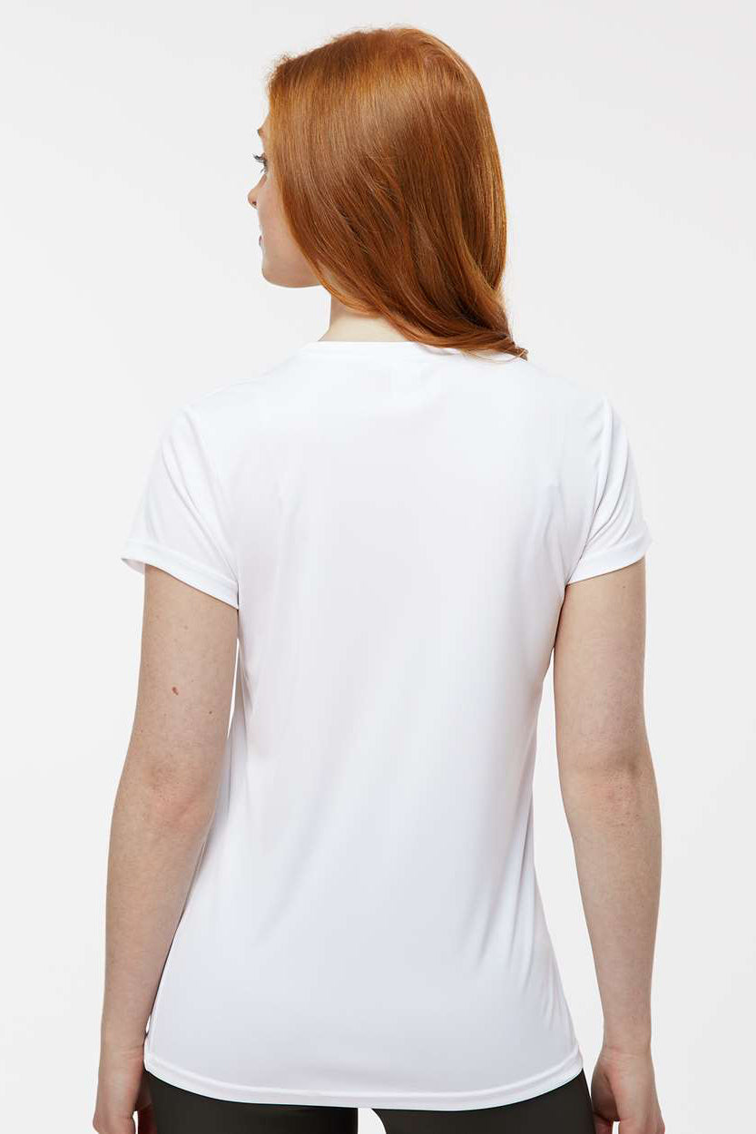Paragon 204 Womens Islander Performance Moisture Wicking Short Sleeve Crewneck T-Shirt White Model Back