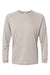 Paragon 210 Mens Islander Performance Moisture Wicking Long Sleeve Crewneck T-Shirt Sand Flat Front