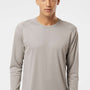 Paragon Mens Islander Performance Moisture Wicking Long Sleeve Crewneck T-Shirt - Sand