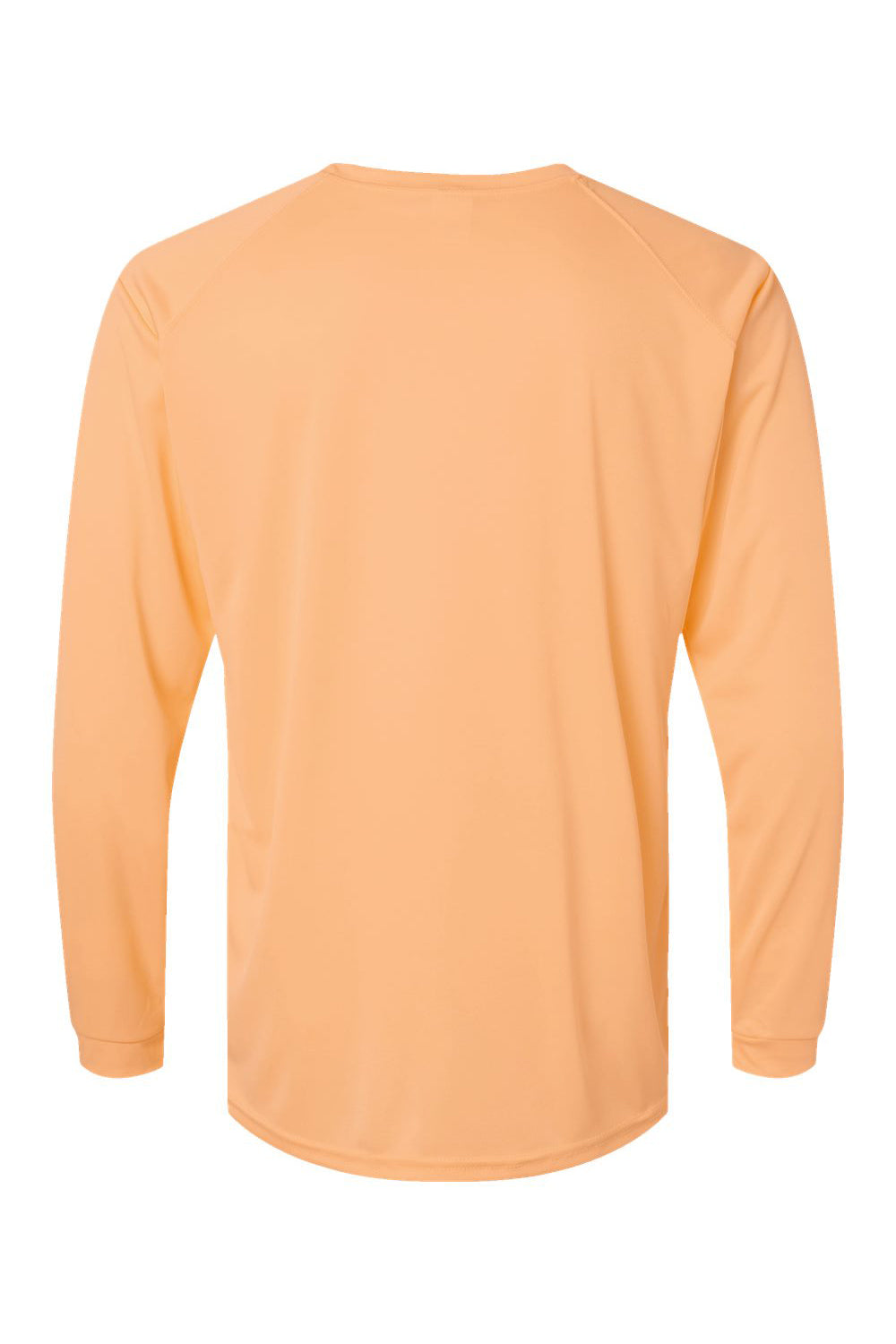 Paragon 210 Mens Islander Performance Moisture Wicking Long Sleeve Crewneck T-Shirt Coral Flat Back