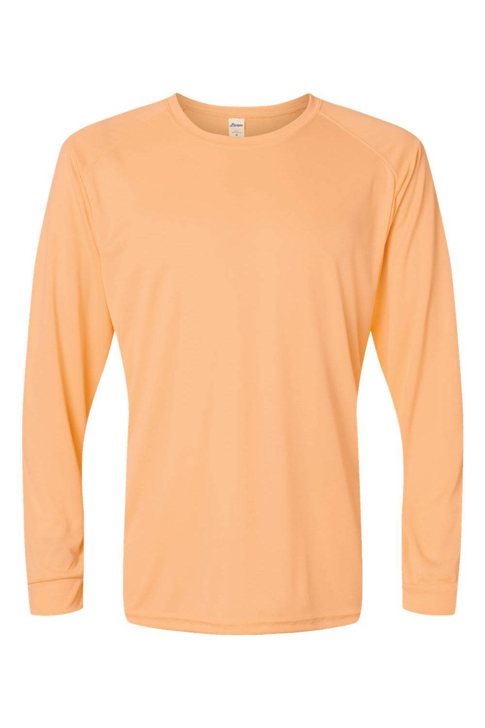 Paragon 210 Mens Islander Performance Moisture Wicking Long Sleeve Crewneck T-Shirt Coral Flat Front