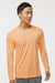Paragon 210 Mens Islander Performance Moisture Wicking Long Sleeve Crewneck T-Shirt Coral Model Front