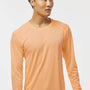 Paragon Mens Islander Performance Moisture Wicking Long Sleeve Crewneck T-Shirt - Coral