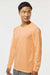 Paragon 210 Mens Islander Performance Moisture Wicking Long Sleeve Crewneck T-Shirt Coral Model Side