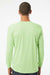 Paragon 210 Mens Islander Performance Moisture Wicking Long Sleeve Crewneck T-Shirt Limeade Green Model Back