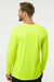 Paragon 210 Mens Islander Performance Moisture Wicking Long Sleeve Crewneck T-Shirt Safety Green Model Back