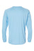 Paragon 210 Mens Islander Performance Moisture Wicking Long Sleeve Crewneck T-Shirt Blue Mist Flat Back