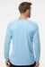 Paragon 210 Mens Islander Performance Moisture Wicking Long Sleeve Crewneck T-Shirt Blue Mist Model Back