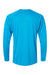 Paragon 210 Mens Islander Performance Moisture Wicking Long Sleeve Crewneck T-Shirt Turquoise Blue Flat Back
