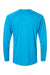 Paragon 210 Mens Islander Performance Long Sleeve Crewneck T-Shirt Turquoise Blue Flat Back