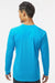 Paragon 210 Mens Islander Performance Moisture Wicking Long Sleeve Crewneck T-Shirt Turquoise Blue Model Back