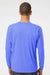 Paragon 210 Mens Islander Performance Moisture Wicking Long Sleeve Crewneck T-Shirt Bimini Blue Model Back
