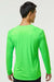 Paragon 210 Mens Islander Performance Moisture Wicking Long Sleeve Crewneck T-Shirt Neon Lime Green Model Back