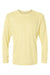 Paragon 210 Mens Islander Performance Moisture Wicking Long Sleeve Crewneck T-Shirt Pale Yellow Flat Front