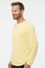 Paragon 210 Mens Islander Performance Moisture Wicking Long Sleeve Crewneck T-Shirt Pale Yellow Model Side