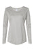 Paragon 214 Womens Islander Performance Long Sleeve Scoop Neck T-Shirt Aluminum Grey Flat Front