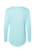 Paragon 214 Womens Islander Performance Long Sleeve Scoop Neck T-Shirt Aqua Blue Flat Back