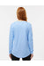 Paragon 214 Womens Islander Performance Long Sleeve Scoop Neck T-Shirt Blue Mist Model Back