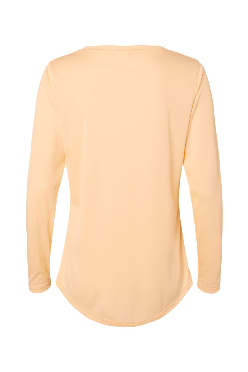 Paragon 214 Womens Islander Performance Long Sleeve Scoop Neck T-Shirt Peach Flat Back