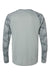 Paragon 216 Mens Cayman Performance Moisture Wicking Camo Colorblock Long Sleeve Crewneck T-Shirt Medium Grey Flat Back