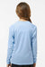 Paragon 218Y Youth Islander Performance Moisture Wicking Long Sleeve Crewneck T-Shirt Blue Mist Model Back