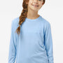Paragon Youth Islander Performance Moisture Wicking Long Sleeve Crewneck T-Shirt - Blue Mist