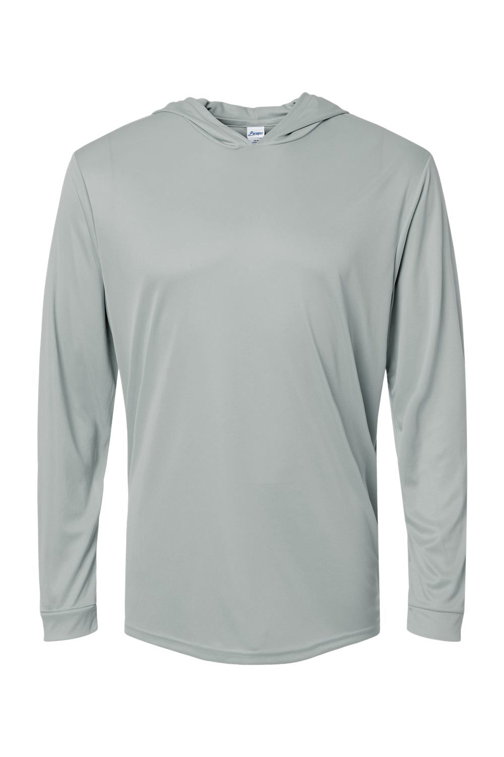 Paragon 220 Mens Bahama Performance Moisture Wicking Long Sleeve Hooded T-Shirt Hoodie Medium Grey Flat Front