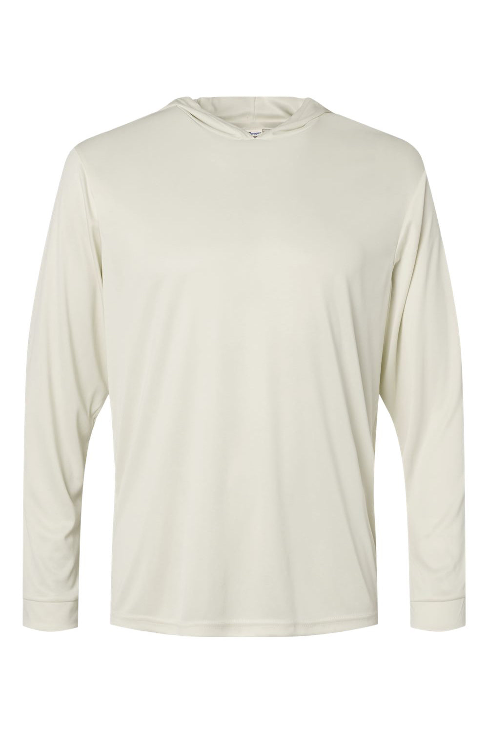 Paragon 220 Mens Bahama Performance Moisture Wicking Long Sleeve Hooded T-Shirt Hoodie Sand Flat Front