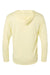 Paragon 220 Mens Bahama Performance Moisture Wicking Long Sleeve Hooded T-Shirt Hoodie Pale Yellow Flat Back