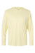 Paragon 220 Mens Bahama Performance Moisture Wicking Long Sleeve Hooded T-Shirt Hoodie Pale Yellow Flat Front