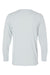 Paragon 222 Mens Aruba Extreme Performance Moisture Wicking Long Sleeve Crewneck T-Shirt Aluminum Grey Flat Back