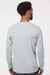 Paragon 222 Mens Aruba Extreme Performance Moisture Wicking Long Sleeve Crewneck T-Shirt Aluminum Grey Model Back
