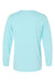 Paragon 222 Mens Aruba Extreme Performance Moisture Wicking Long Sleeve Crewneck T-Shirt Aqua Blue Flat Back