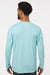 Paragon 222 Mens Aruba Extreme Performance Moisture Wicking Long Sleeve Crewneck T-Shirt Aqua Blue Model Back