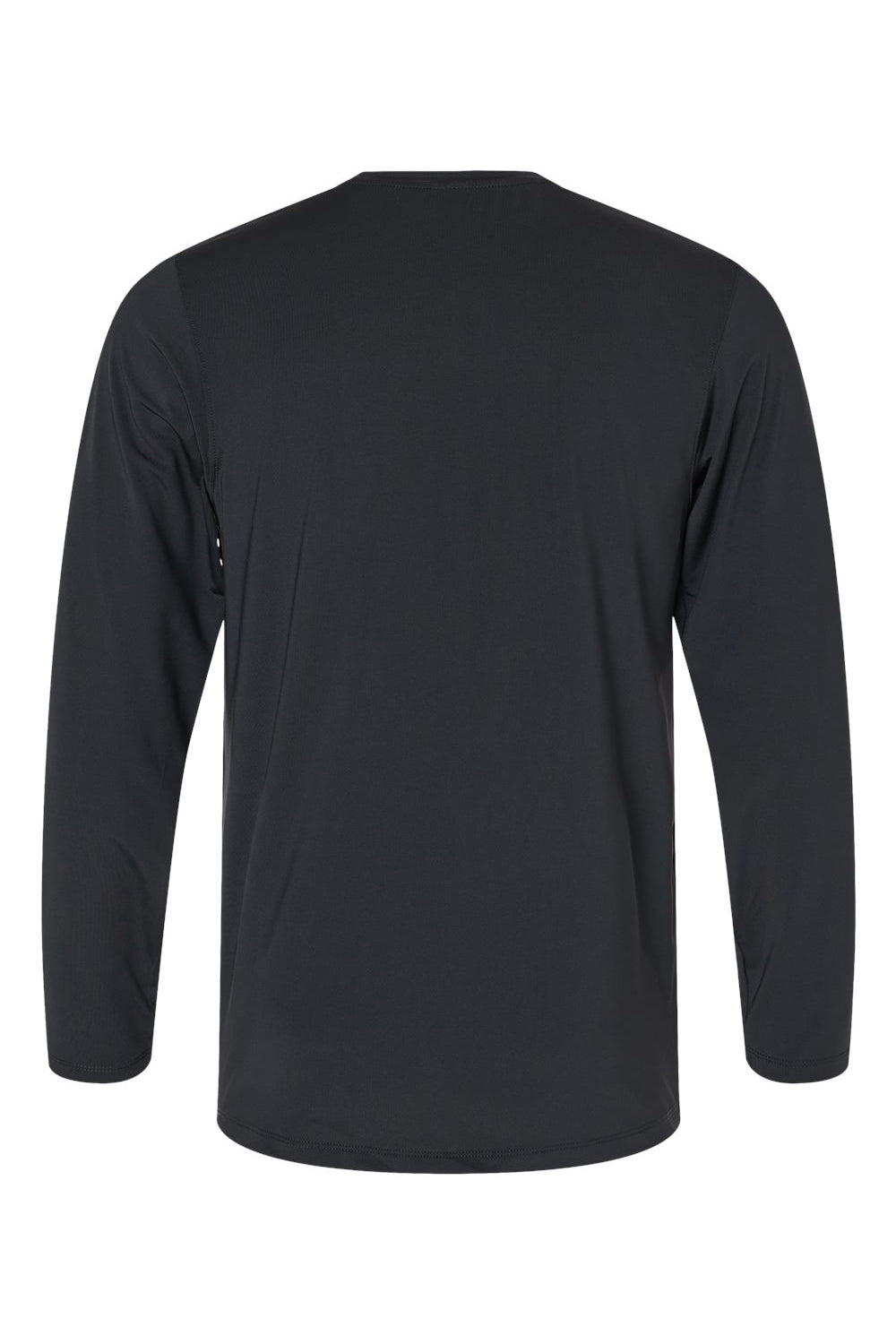 Paragon 222 Mens Aruba Extreme Performance Moisture Wicking Long Sleeve Crewneck T-Shirt Black Flat Back