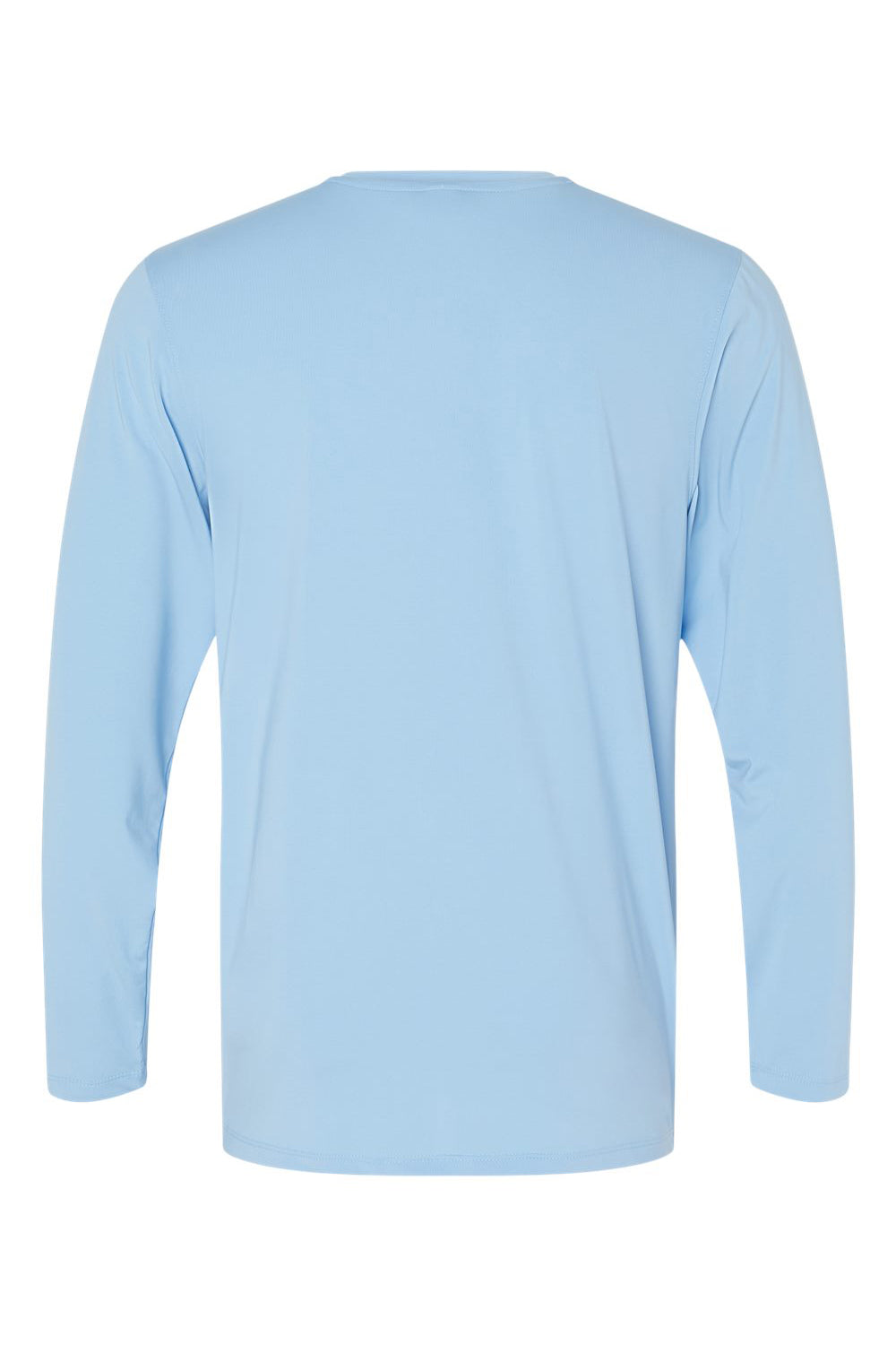 Paragon 222 Mens Aruba Extreme Performance Moisture Wicking Long Sleeve Crewneck T-Shirt Blue Mist Flat Back