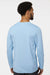 Paragon 222 Mens Aruba Extreme Performance Moisture Wicking Long Sleeve Crewneck T-Shirt Blue Mist Model Back