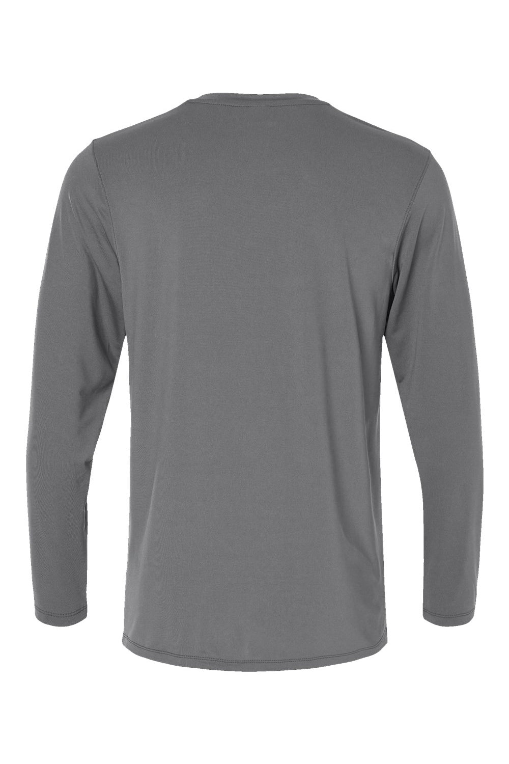 Paragon 222 Mens Aruba Extreme Performance Moisture Wicking Long Sleeve Crewneck T-Shirt Medium Grey Flat Back