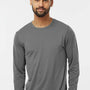 Paragon Mens Aruba Extreme Performance Moisture Wicking Long Sleeve Crewneck T-Shirt - Medium Grey