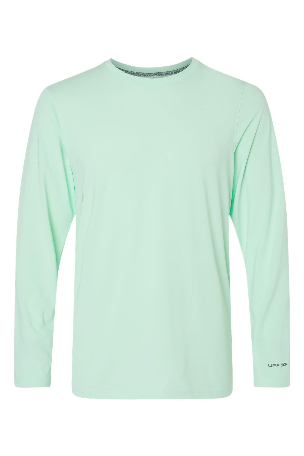 Paragon 222 Mens Aruba Extreme Performance Moisture Wicking Long Sleeve Crewneck T-Shirt Mint Green Flat Front