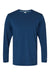 Paragon 222 Mens Aruba Extreme Performance Moisture Wicking Long Sleeve Crewneck T-Shirt Navy Blue Flat Front