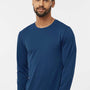 Paragon Mens Aruba Extreme Performance Moisture Wicking Long Sleeve Crewneck T-Shirt - Navy Blue