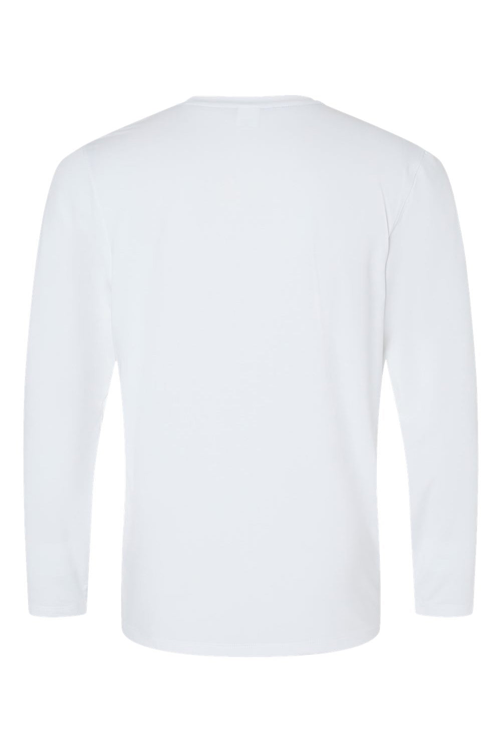Paragon 222 Mens Aruba Extreme Performance Long Sleeve Crewneck T-Shirt White Flat Back